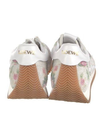 Loewe Suede Printed Athletic Sneakers