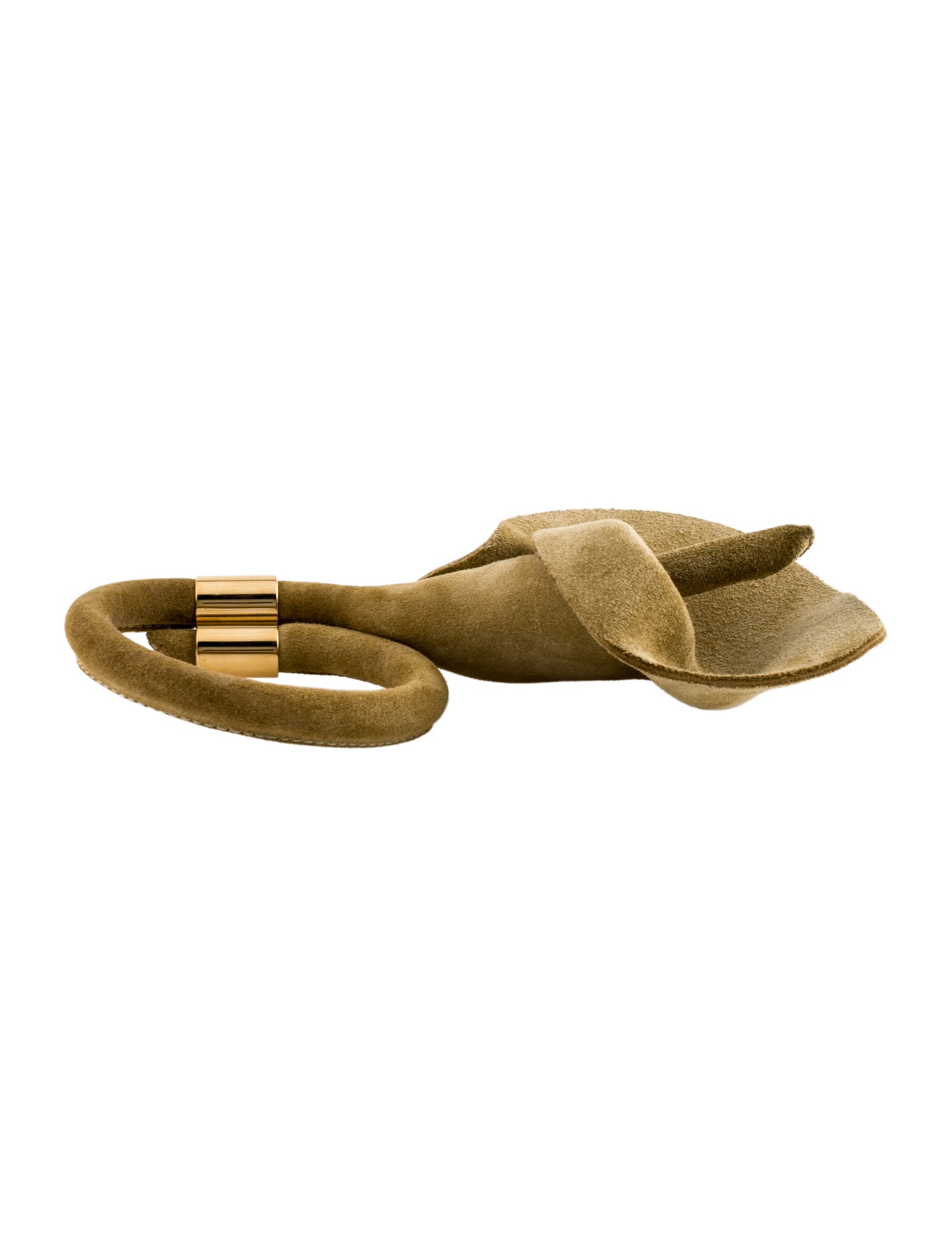 Loewe Suede Leather "Calla" Bangle Bracelet