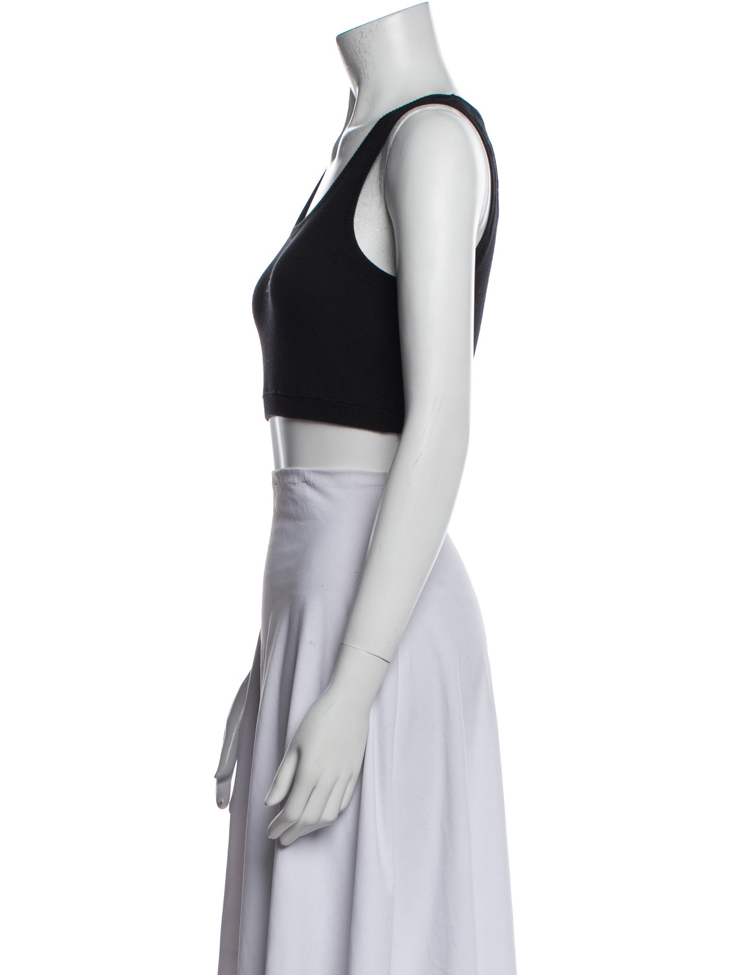 Loewe Graphic Print Scoop Neck Crop Top