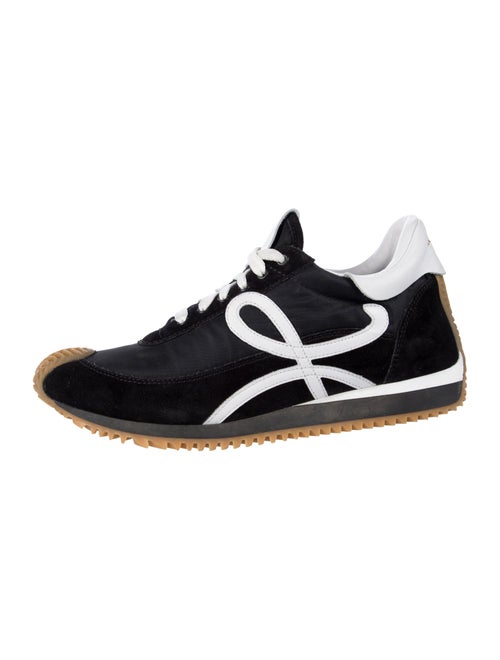 Loewe Suede Leather Trim Embellishment Athletic Sneakers