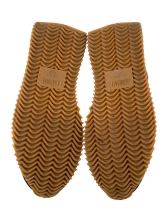 Loewe Suede Leather Trim Embellishment Athletic Sneakers