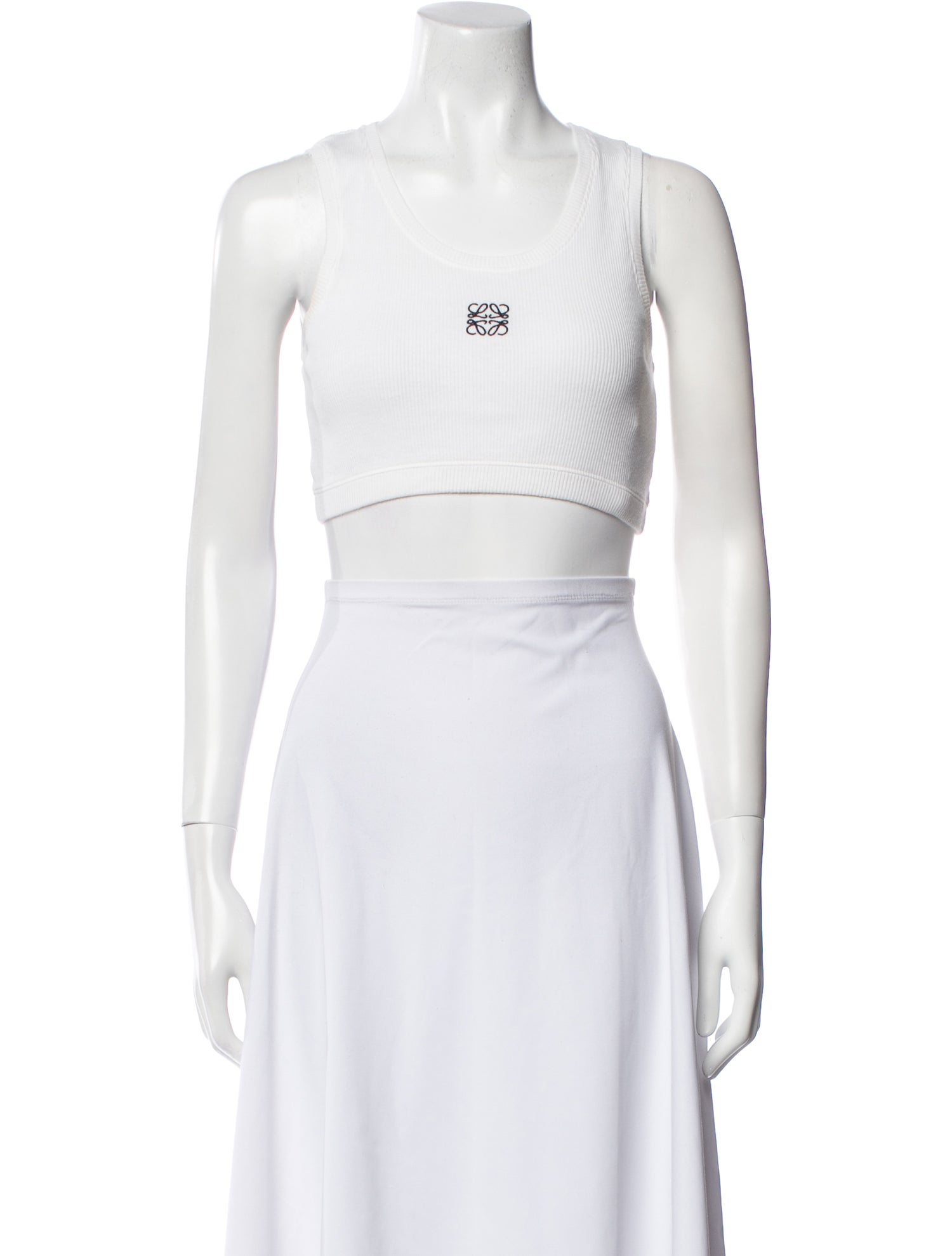 Loewe Anagram Graphic Print Crop Top