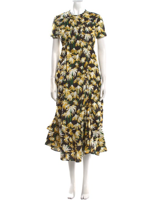 Loewe Floral Print Long Dress