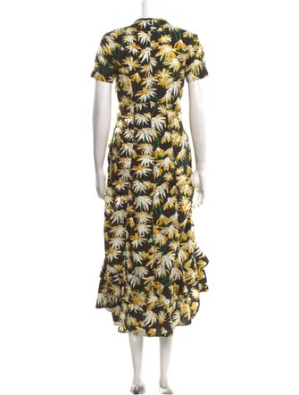 Loewe Floral Print Long Dress