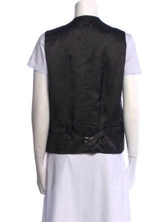 Loewe Wool V-Neck Button-Up Top