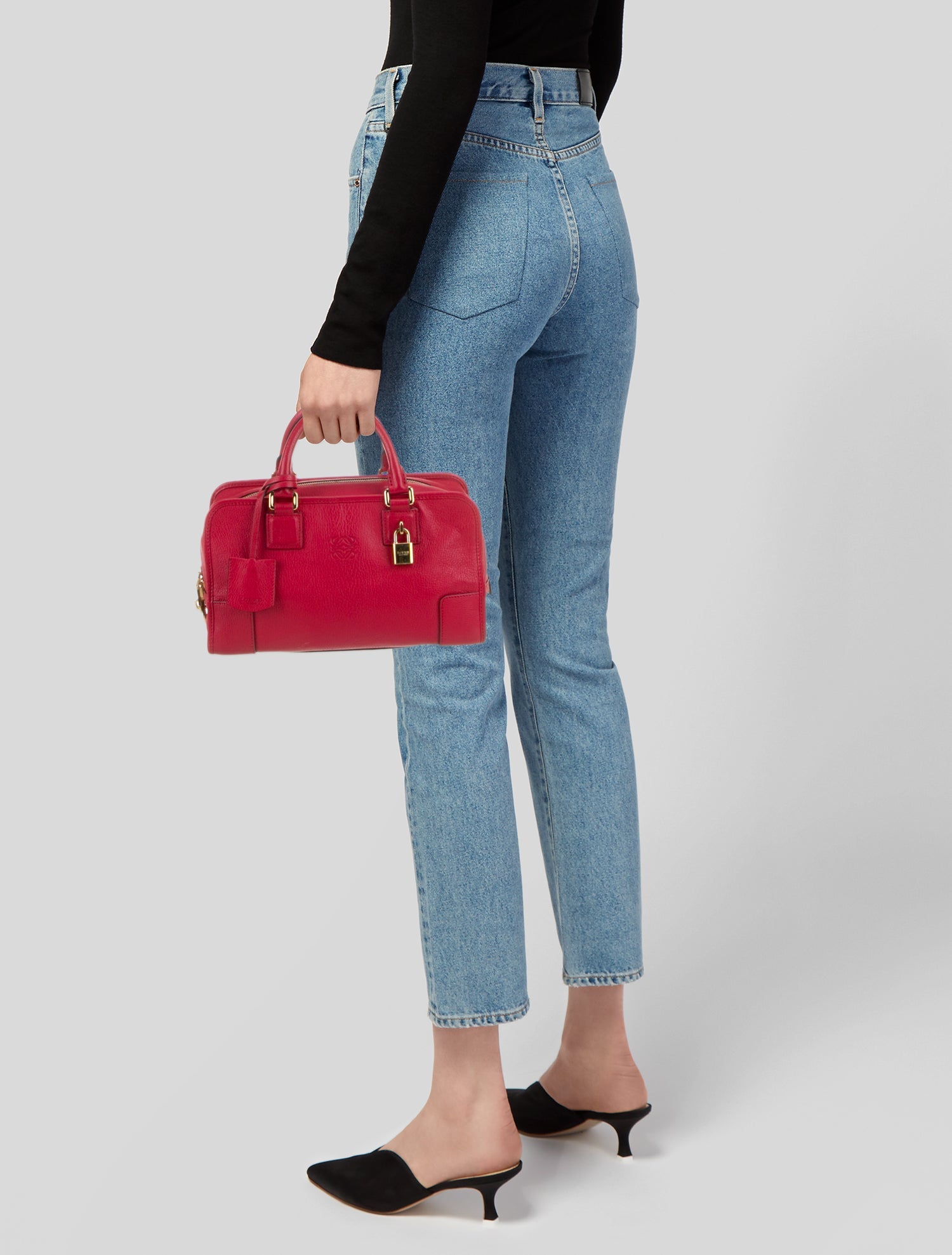 Loewe Leather Top Handle Bag
