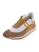 Loewe Suede Colorblock Pattern Athletic Sneakers