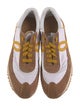 Loewe Suede Colorblock Pattern Athletic Sneakers