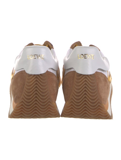 Loewe Suede Colorblock Pattern Athletic Sneakers