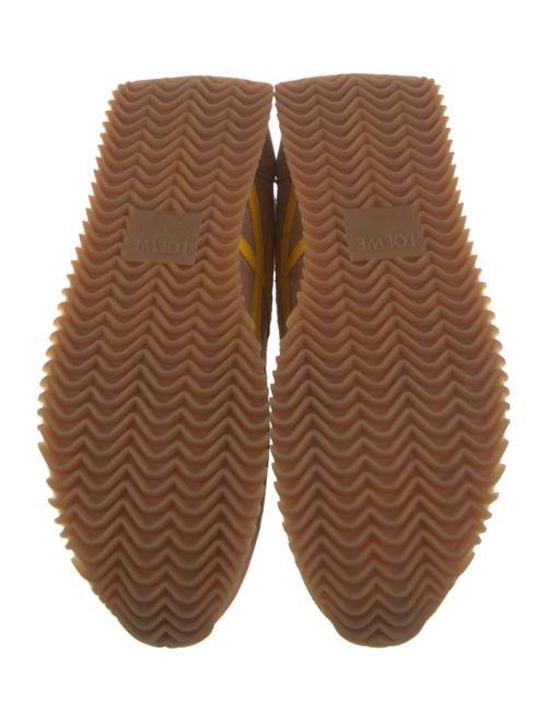 Loewe Suede Colorblock Pattern Athletic Sneakers