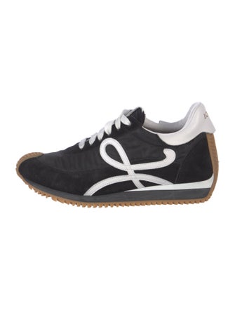 Loewe Suede Graphic Print Athletic Sneakers