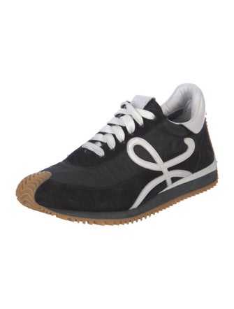 Loewe Suede Graphic Print Athletic Sneakers
