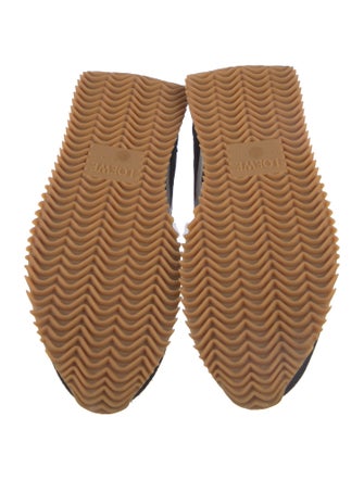 Loewe Suede Graphic Print Athletic Sneakers