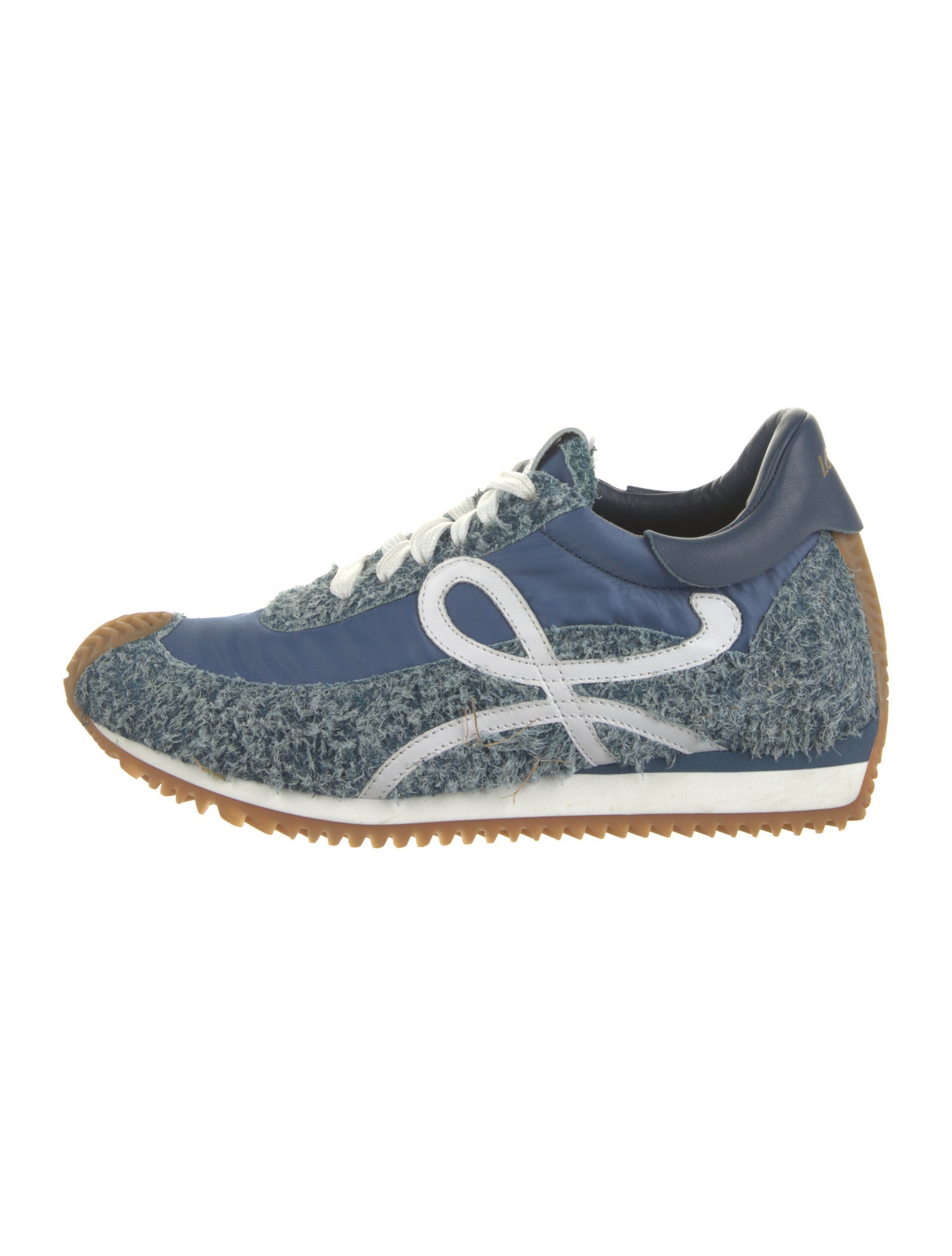 Loewe Suede Patterned Athletic Sneakers