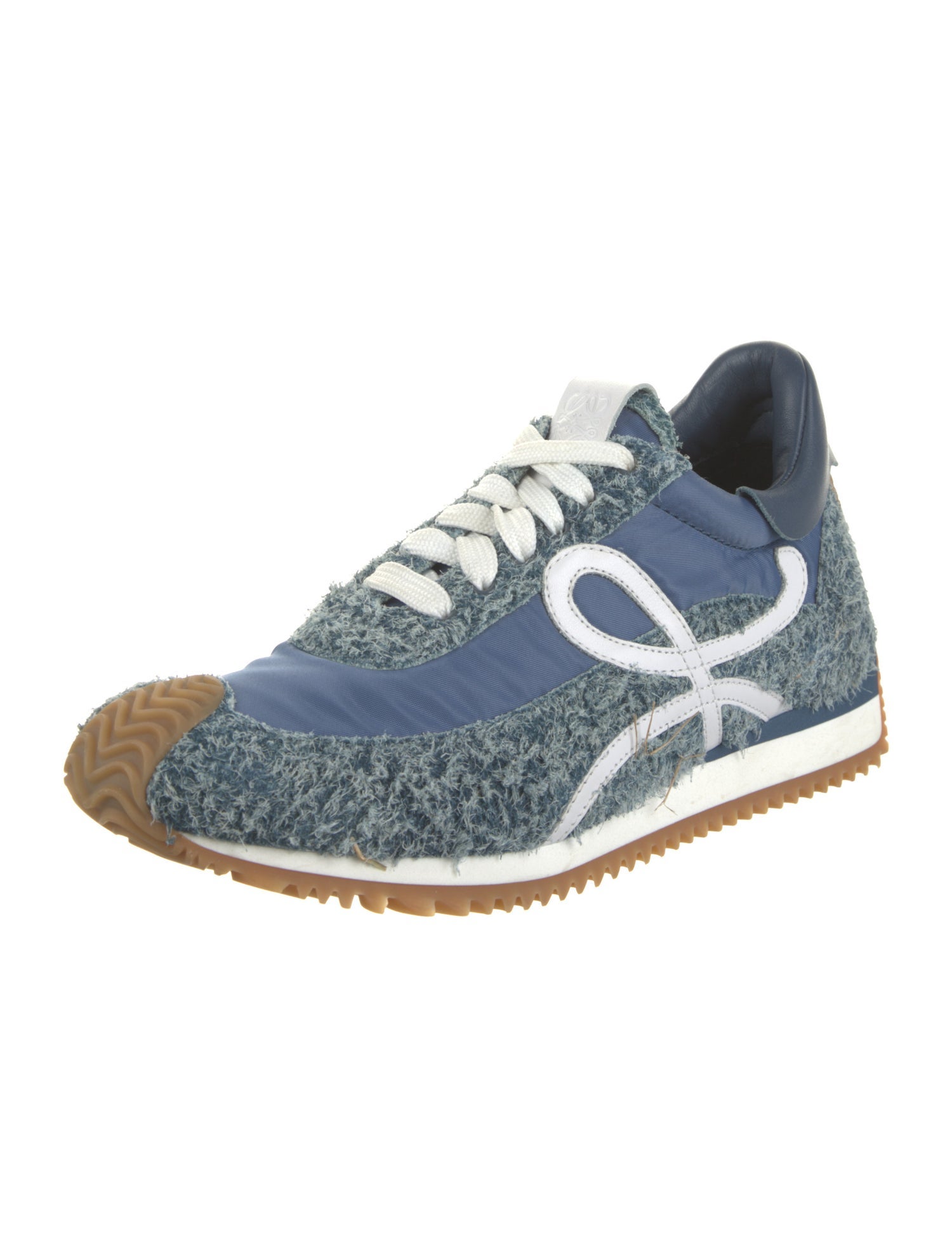 Loewe Suede Patterned Athletic Sneakers
