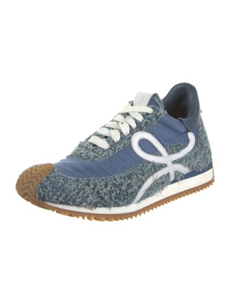 Loewe Suede Patterned Athletic Sneakers