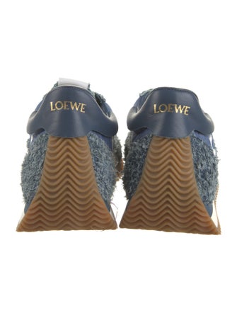 Loewe Suede Patterned Athletic Sneakers