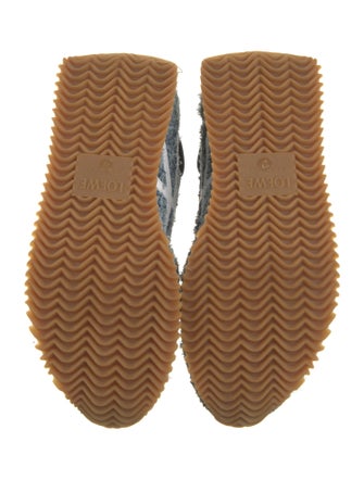 Loewe Suede Patterned Athletic Sneakers