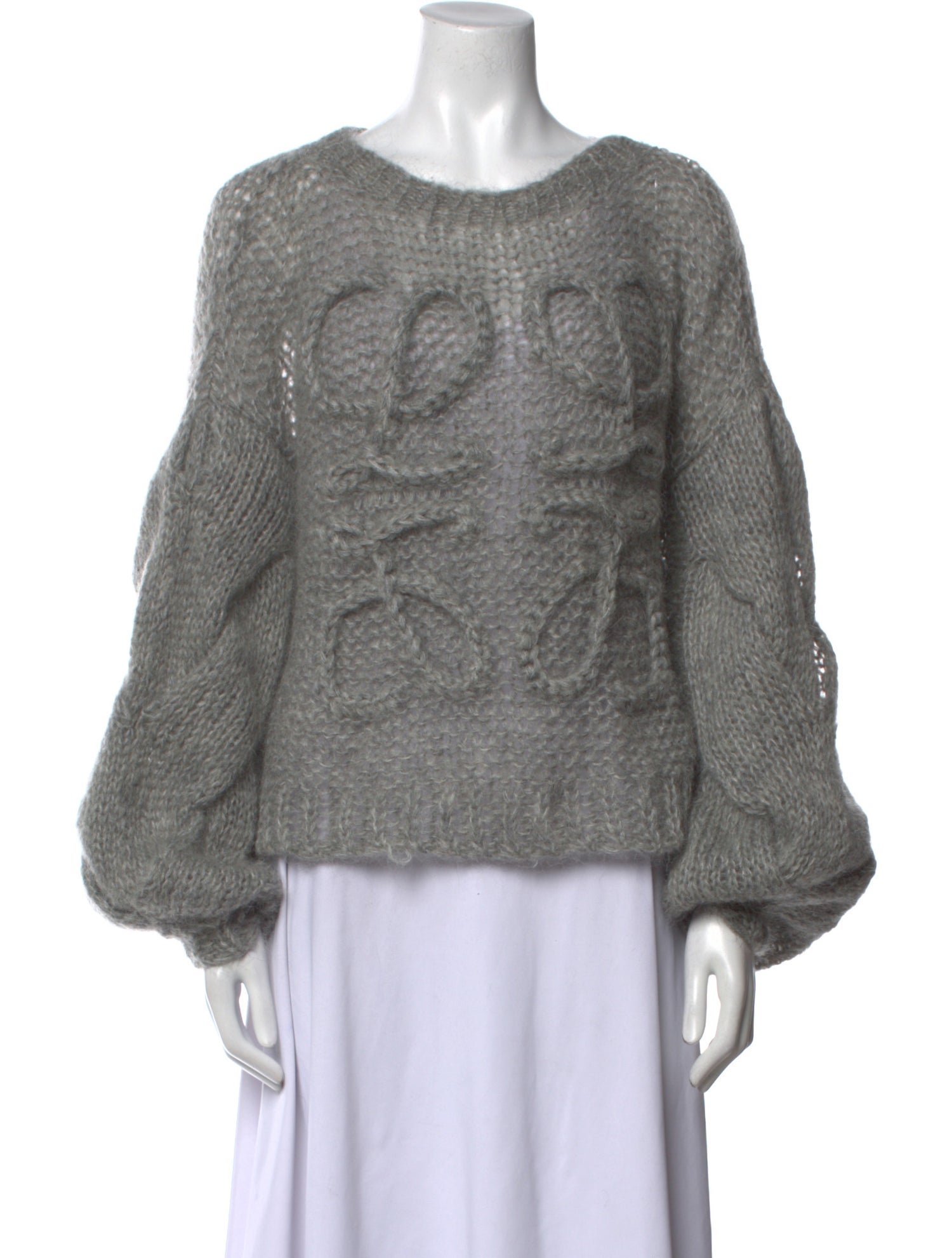 Loewe Mohair Scoop Neck Sweater