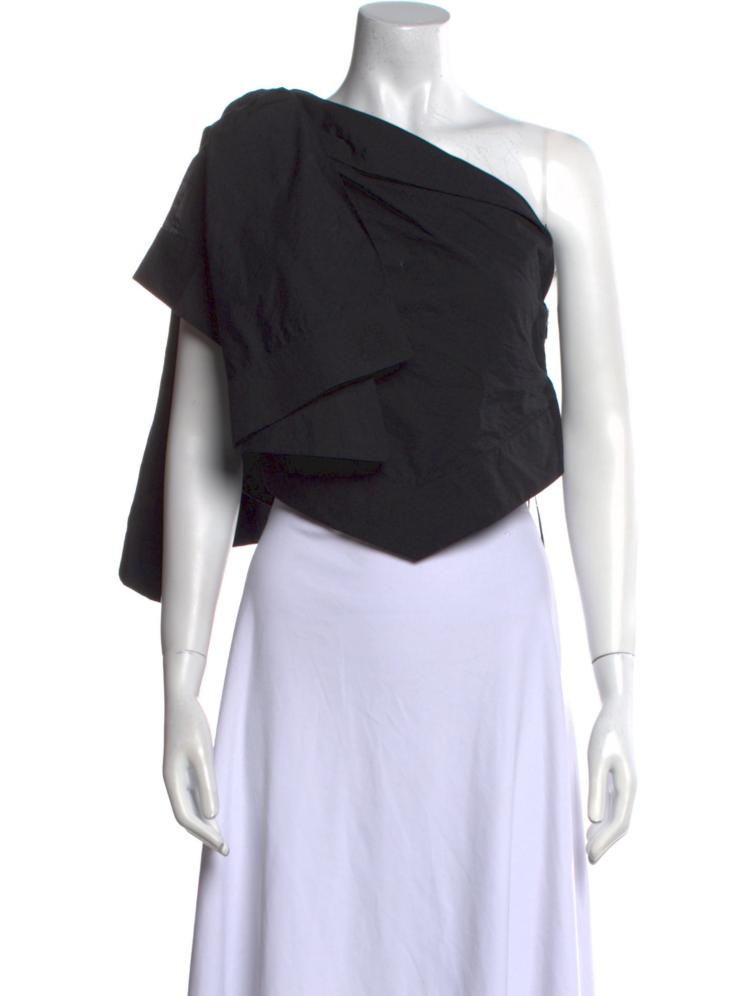 Loewe Paula's Ibiza One-Shoulder Short Sleeve Crop Top