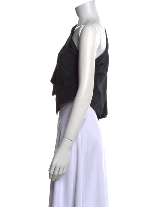 Loewe Paula's Ibiza One-Shoulder Short Sleeve Crop Top