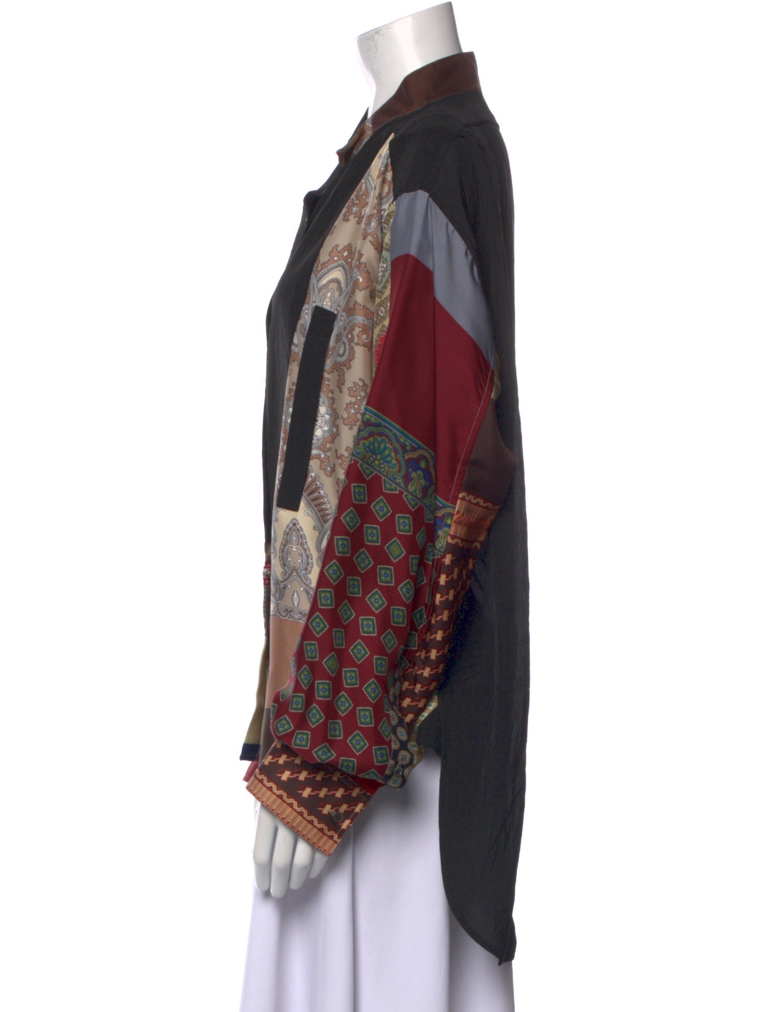 Loewe Silk Printed Button-Up Top