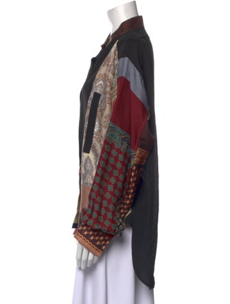 Loewe Silk Printed Button-Up Top