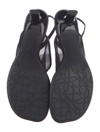 Loewe Mesh Slingback Pumps
