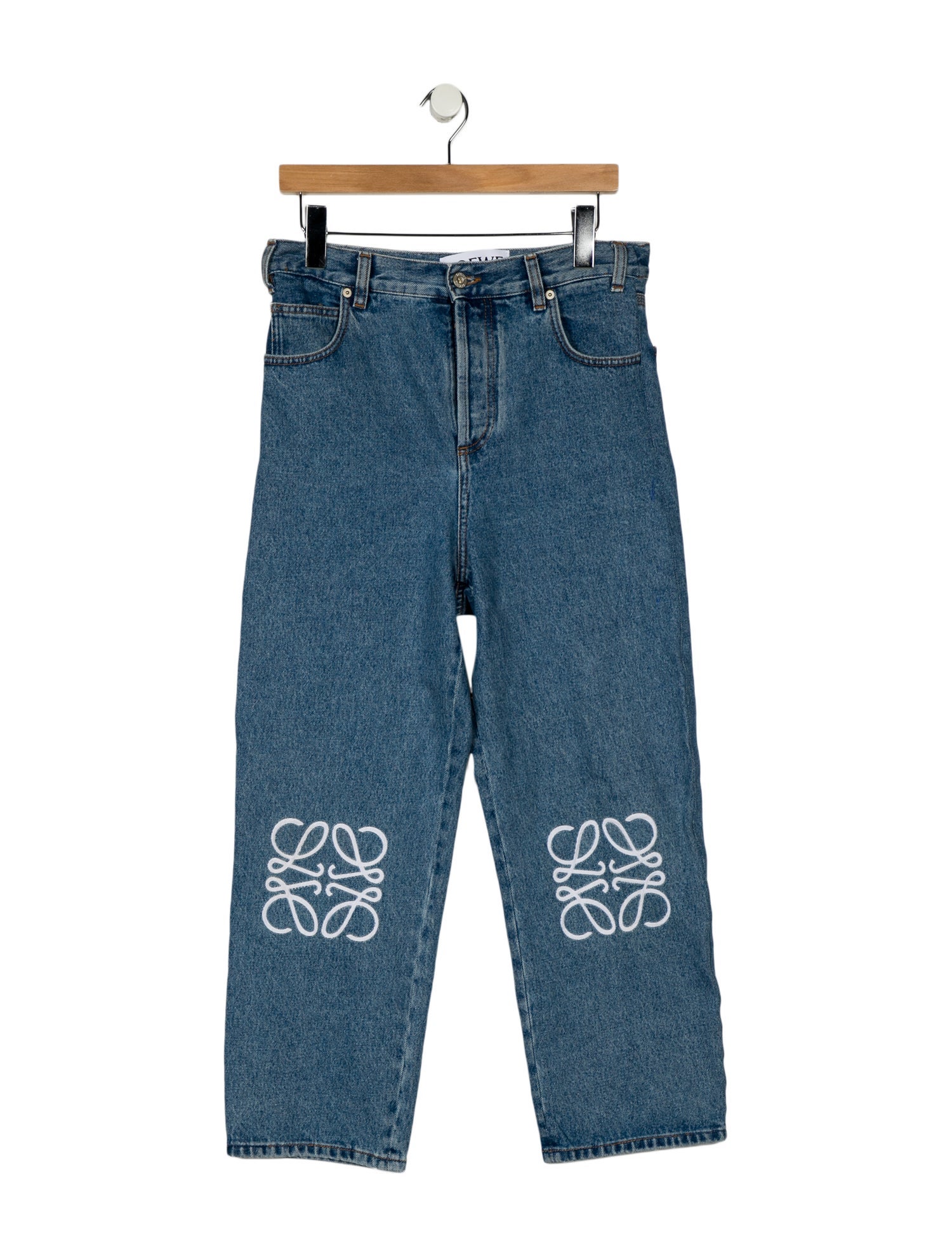 Loewe High-Rise Straight Leg Jeans