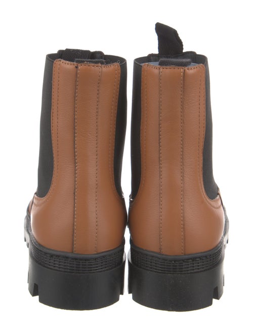 Loewe Leather Colorblock Pattern Chelsea Boots