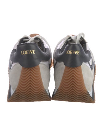 Loewe Suede Colorblock Pattern Sneakers