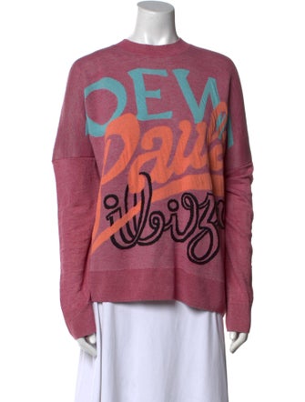 Loewe Paula's Ibiza Linen Graphic Print Sweatshirt