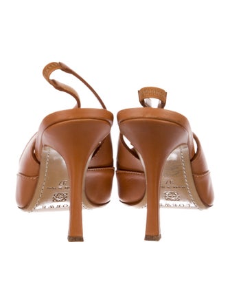 Loewe Leather Slingback Pumps