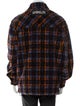Loewe Fleece Overshirt Plaid Print Windbreaker