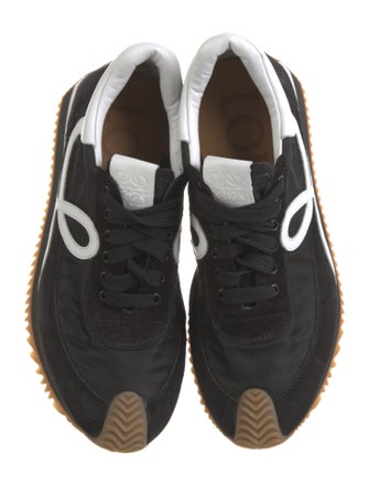 Loewe Nylon Colorblock Pattern Athletic Sneakers
