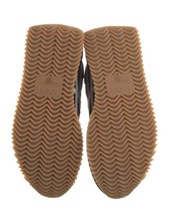 Loewe Nylon Colorblock Pattern Athletic Sneakers
