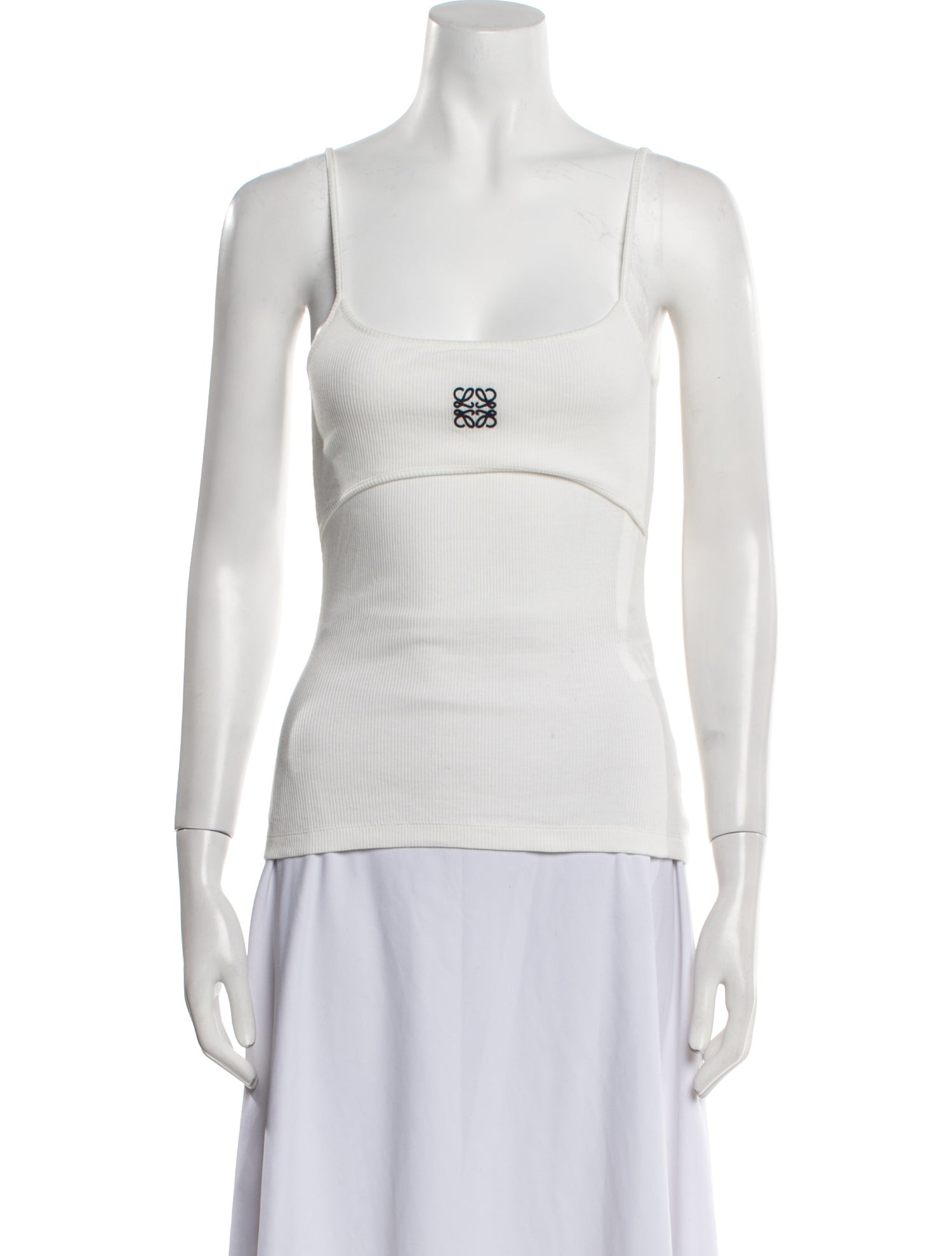 Loewe Square Neckline Sleeveless Top