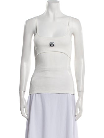 Loewe Square Neckline Sleeveless Top