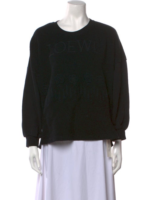 Loewe Embroidered Logo Graphic Print Sweatshirt