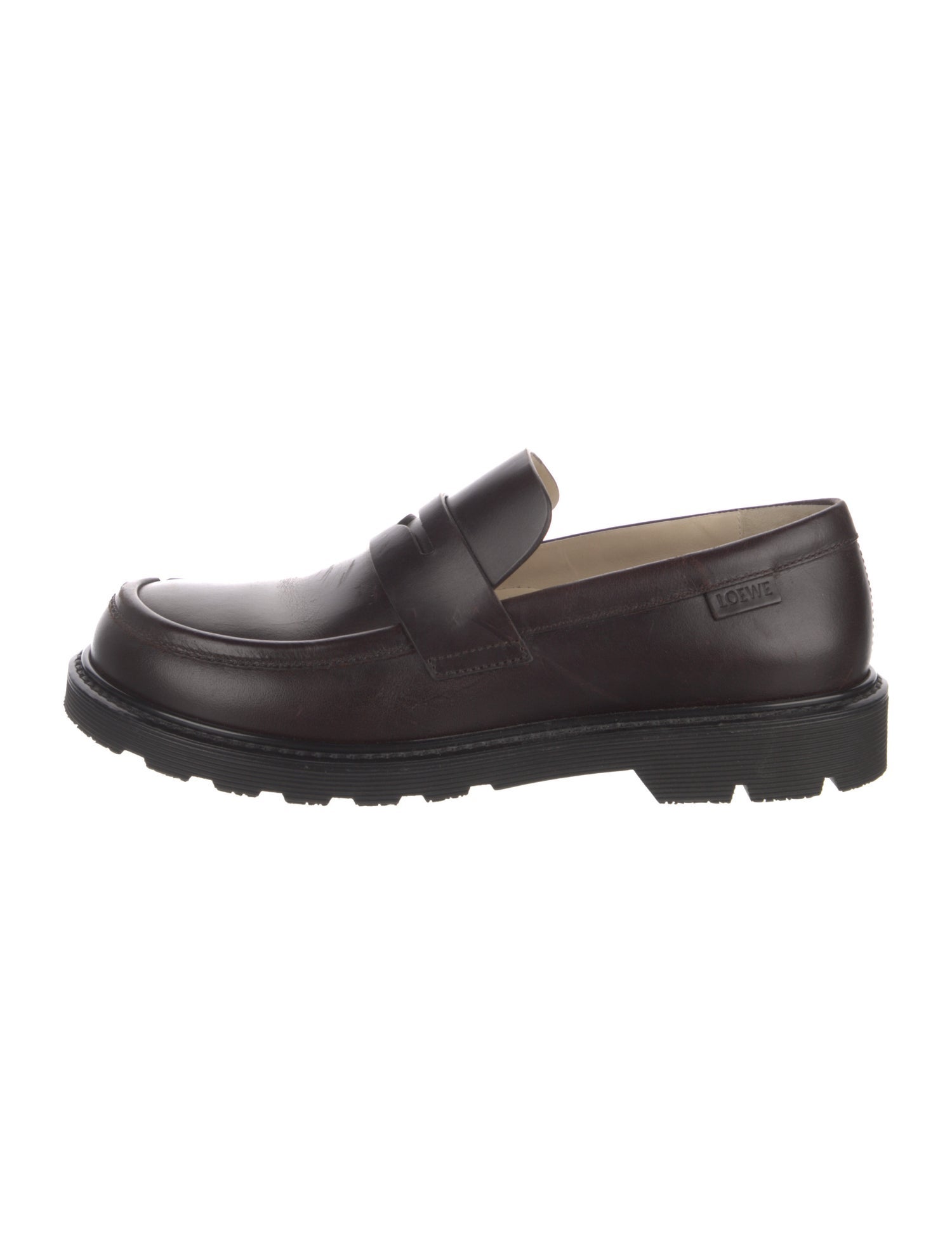 Loewe Blaze Leather Loafers