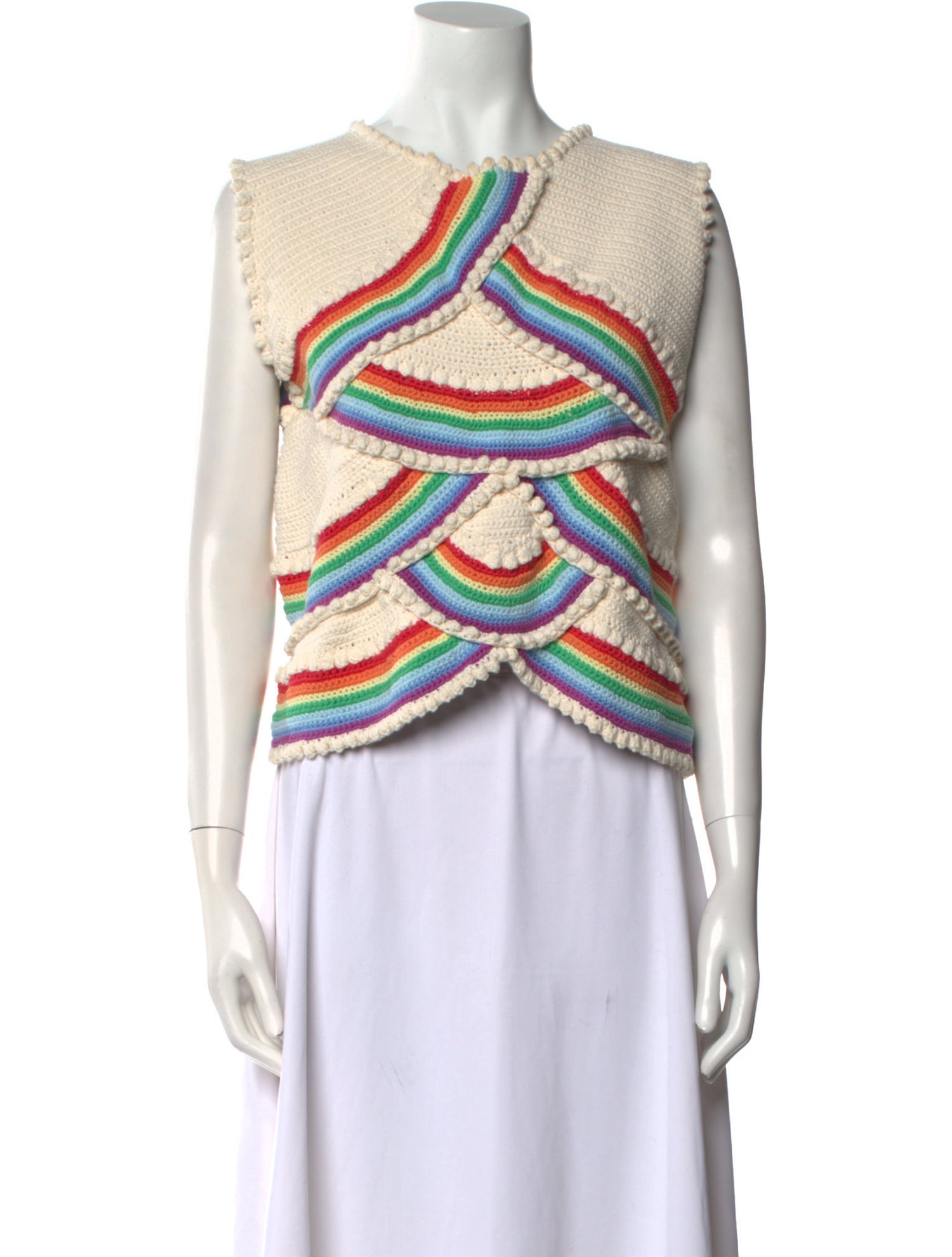 Loewe s616y14k20 Striped Crop Top