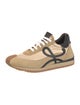 Loewe Suede Colorblock Pattern Athletic Sneakers