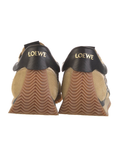 Loewe Suede Colorblock Pattern Athletic Sneakers