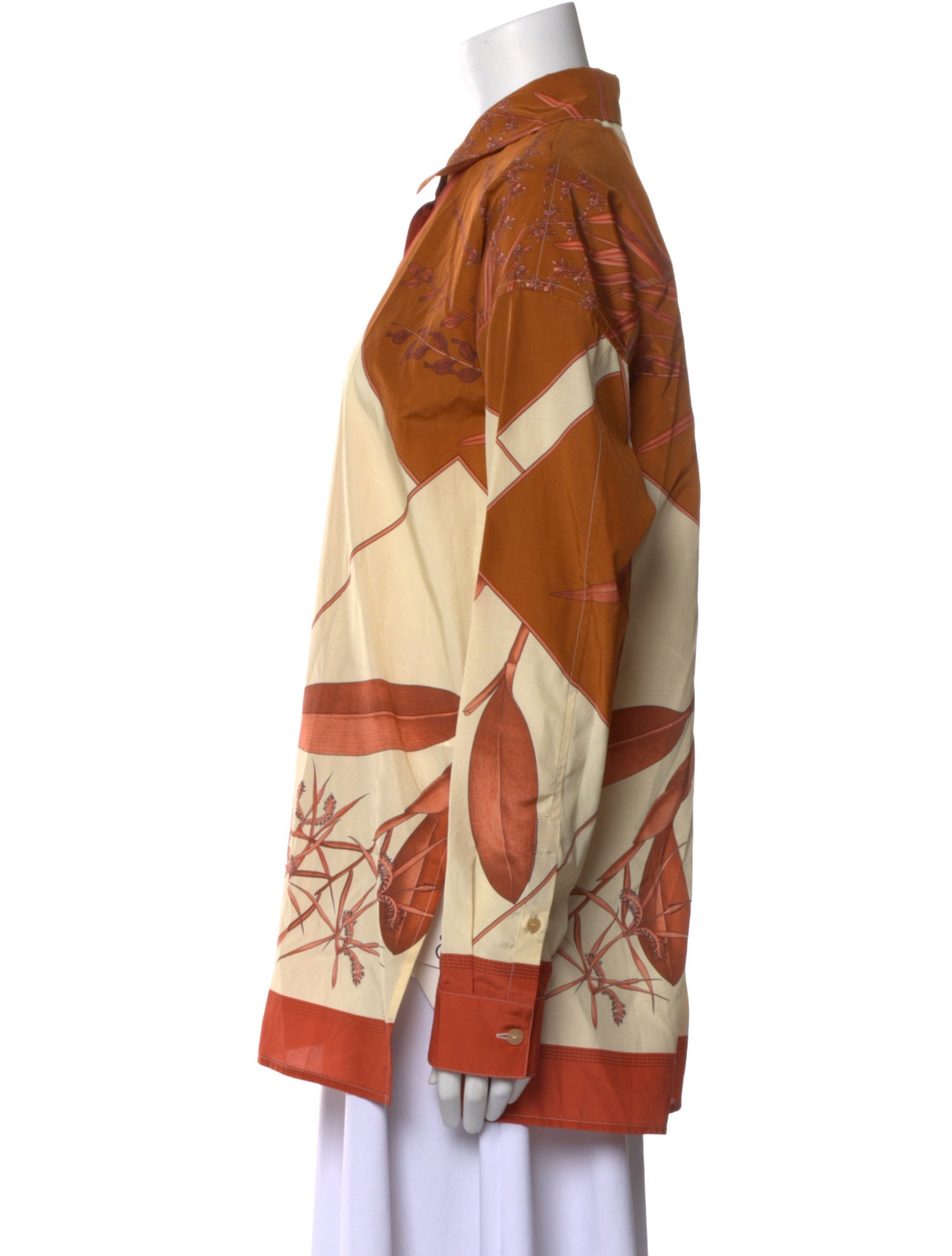 Loewe Printed Long Sleeve Button-Up Top w/ Tags