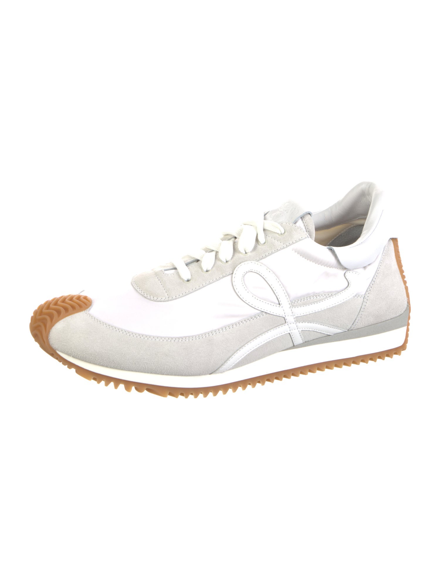 Loewe Suede Leather Trim Embellishment Sneakers