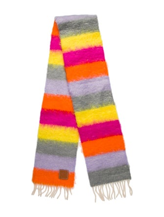 Loewe Mohair Striped Scarf