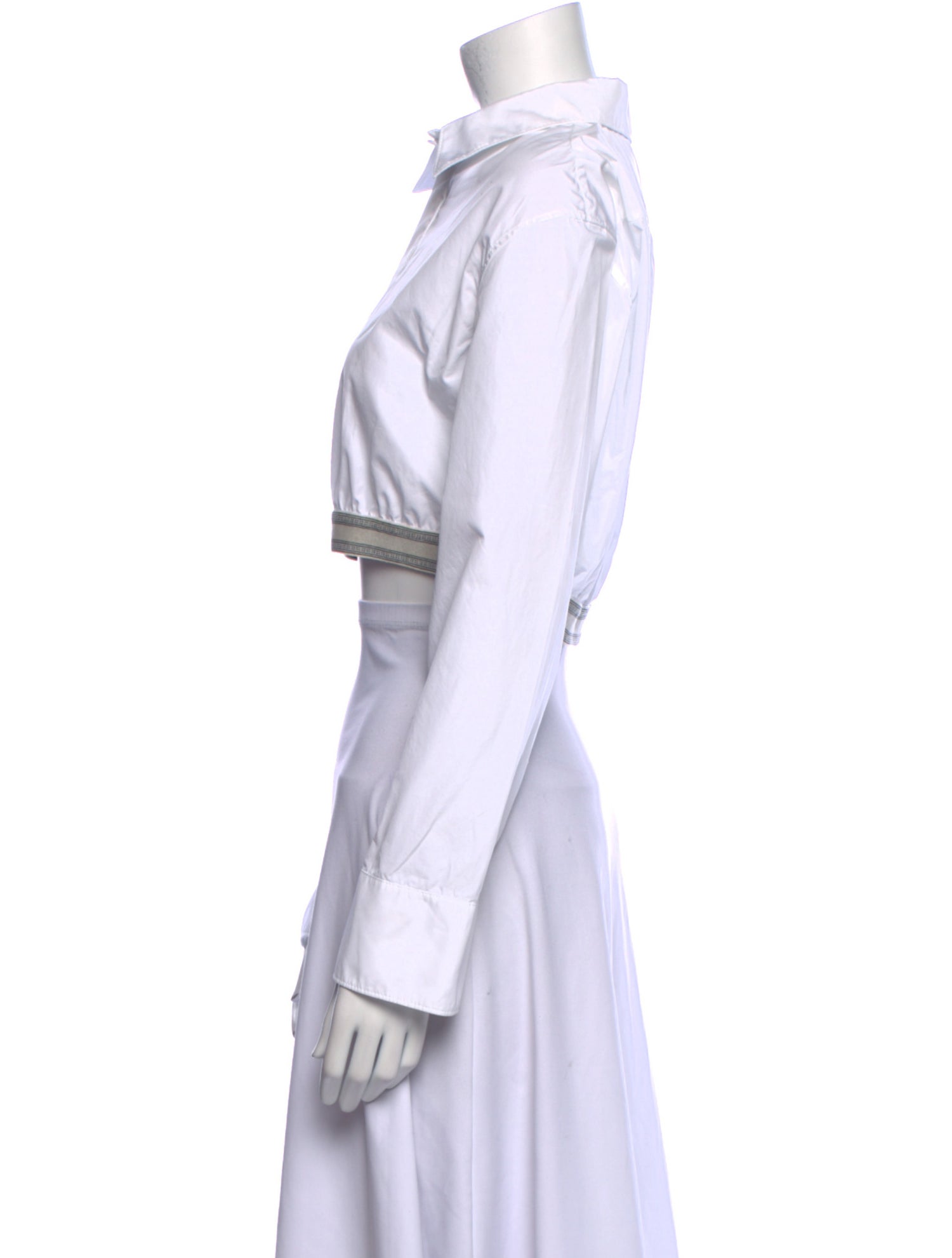 Loewe Crop Logo Long Sleeve Crop Top