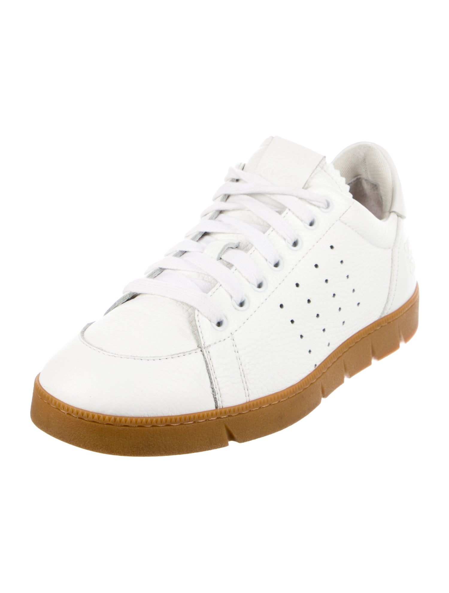 Loewe Leather Lasercut Accents Sneakers