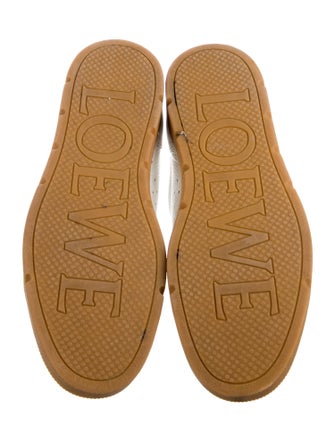 Loewe Leather Lasercut Accents Sneakers