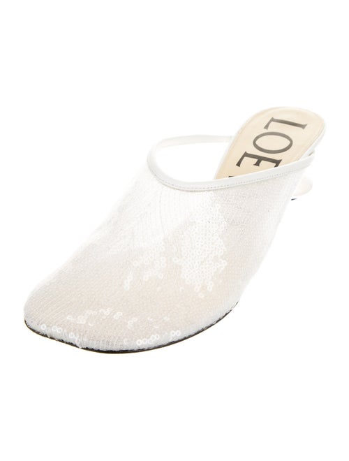 Loewe Sequins Mesh Accents Mules